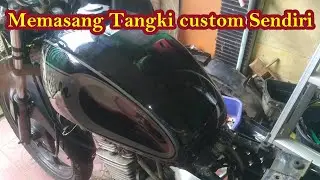 Custom motor sediri - Memasang tangki japstyle sendiri - tiger revo