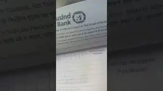 #shortvideo #rdcsp #passbook IndusInd Bank RDCSP passbook new online 9931184642 Airtel payment bank