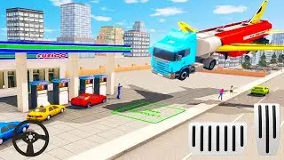 Flying Oil Tanker Transporter Truck Simulator - Android Gameplay FHD