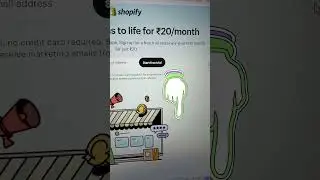 Get Shopify store at just ₹20 per month #shorts #shopify #shopifydropshipping #indianecommerce