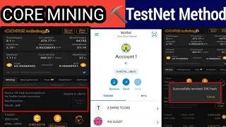 How to add Core Mining Satoshi TestNet Get 10k Hash Daily|| BTCs Satoshi Ubdate #testnet #satoshi