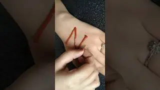 Trending Tape Henna tattoo| N alphabet mehndi design| Name henna tattoo | N letter mehndi tattoo