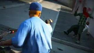 GTA 5 PC : DRIVE BY SHOOTOUTS 2 [Realistic Ragdoll Deaths]