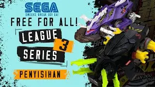TORNADO FANG VS DRAIN FANG | PENYISIHAN SEGA LEAGUE SERIES 3 | BREAK GO GA THUNDER MACHINES