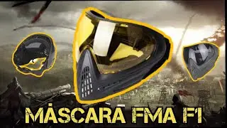 Resenha: Máscara FMA F1 para Airsoft, Speedsoft e Paintball | E a visada? É boa? Mask Dye i4.