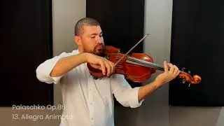 Johannes Palaschko - opus 86 | Estudo 13 para viola solo - Allegro Animato