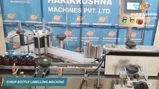 Syrup Bottle Labelling Machine | Round Bottle Labelling Machine for Oral Liquid, Syrup & Suspension