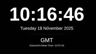LIVE: GMT Clock | Current Time in Greenwich Mean Time (UTC+0)