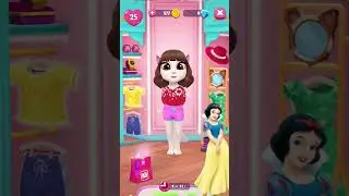 Angela VS Snow White. My Talking Angela 2. #mytalkingangela2 #angela #snowwhite #shorts