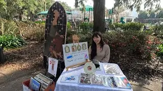 Walking the Art in Forsyth Park in Savannah GA (Jan 10, 2026)