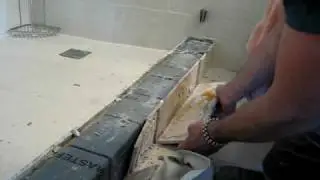 The wrong way to install a shower curb