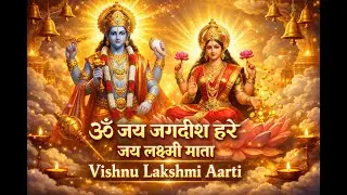 🙏 ॐ जय जगदीश हरे | जय लक्ष्मी माता आरती | Vishnu Lakshmi Aarti | Peace & Prosperity 🙏