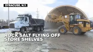 In the Salt City, consumers are finding it difficult to find rock salt