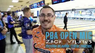 PBA Open Mic | Zach Wilkins during 2024 PBA Delaware Classic Practice
