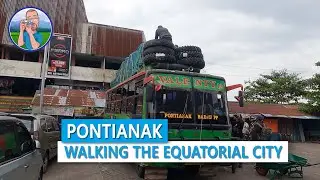 Walking through the Equatorial city of Pontianak 🇮🇩