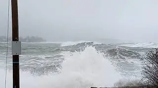 Unbelievable Coastal Storm In York Beach Maine With Massive Waves