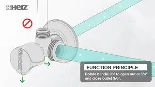 HERZ Double angle valve