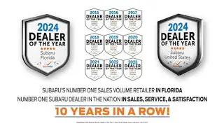 SOJAX IS DEALERRATER'S SUBARU DEALER OF THE YEAR FOR FLORIDA FOR THE 10TH YEAR IN A ROW!