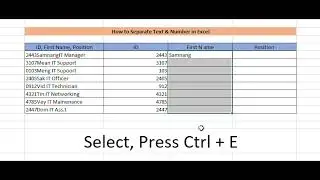  How to Separate Numbers & Text in Excel😀