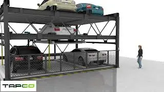 Автоматизированная парковочная компания 3 High 1 Deep Puzzle Parking System