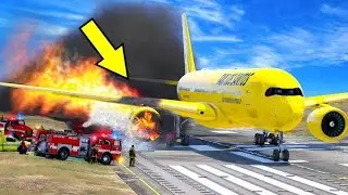 ✈️⚠️ Emergency Landing Caught on Camera &ndash; Real Pilot Heroics