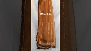 Beautiful copper color organza dupatta (Hania Amir style)