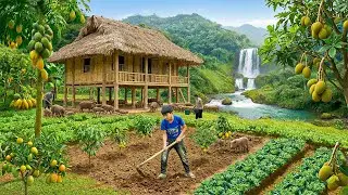 Living Off-Grid: Orphan Boy Building a Vegetable Garden to Survive After Long Drought