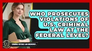 Who Prosecutes Violations of U.S. Criminal Law at the Federal Level?