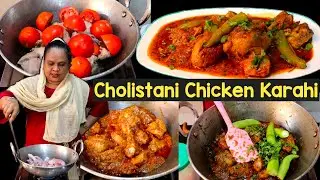 Cholistani Chicken Karahi | Chicken Karahi Recipe | How To Make Chicken Karahi | Street Food Zaika