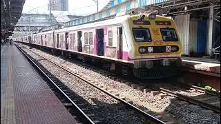 Mumbai Central line local trains video live in the railway station | train videos Indianrailways