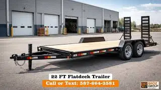Rent our 22 FT Flatdeck Trailer in Calgary and haul with confidence
