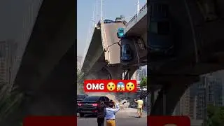 AI Simulation of a Shocking Bridge Collapse 🌉😱#shorts