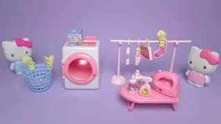 6 Minutes Satisfying With Unboxing Hello Kitty Laundry Set ASMR (No Music) 