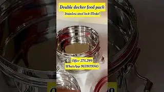 🥳#double decker Food pack#elite model#stainlesssteel best quality#storage food#order 9659119045