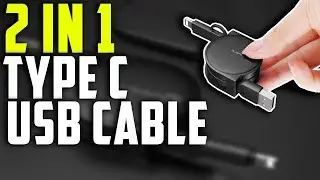 2 In 1 Micro Type C usb Cable Charging Wire