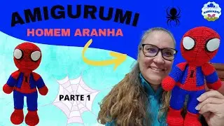 HOMEM ARANHA  Amigurumi 🕷️ #Passo a Passo# 🕸️PARTE 1