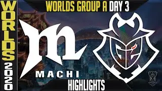 MCI vs G2 Highlights | Worlds 2020 Group A Day 3 LoL World Championship Machi Esports vs G2 Esports