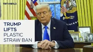 Trump signs executive order lifting the ban on plastic straws
