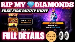 FREE FIRE NEW EVENT BUNNY HUNT // HOW TO GET BUNNY COSTUME I GOT NEW BUNNY COSTUME AND FULL DETAILS