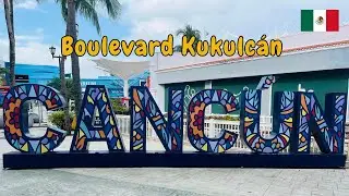 [4K] 🇲🇽 Canc&uacute;n, M&eacute;xico | Blvd. Kukulc&aacute;n: un recorrido entre playa, compras y diversi&oacute;n 🏝️🛍️🏖️