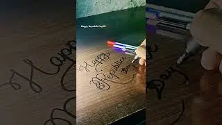 Happy Republic Day 🇮🇳|Handwriting Art Calligraphy Cursive Writing| #shorts #happyrepublicday #art