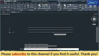 How to offset line in AutoCAD