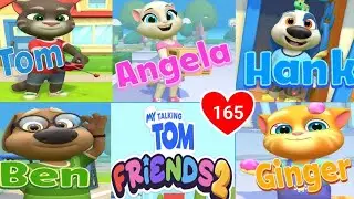 GINGER EATS EVERYTHING! 🌶️🍕🍔 Trying ALL the NEW Food in My Talking Tom Friends 2 GAMEPLAY! 🤣