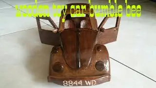 PAANO GUMAWA / HOW TO MAKE WOODEN TOY CAR BUMBLE BEE | VOLKSWAGEN