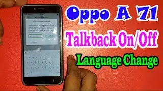 Oppo A71 Accessibility Setting Talk back On/Off,How To Language Change , Change Date & Time Oppo A71