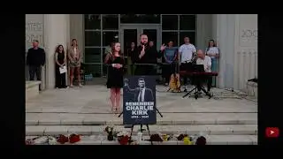 Austin Arthur & 11-Year-Old Daughter Deliver Powerful Message and Moment of Silence for Charlie Kirk
