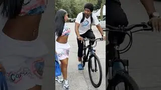 Jayda Cheaves almost ran over by a man on a bike😭
