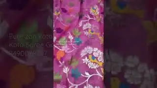 Pure zari kota Handloom dupatta.ph:9490078237