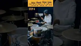 Fun drum fill using flams! Intermediate drum lesson