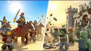 3d LEGO Brick Story | Zombies Overrun the Mongol Empire | LEGO Disaster